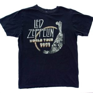 Led Zeppelin World Tour 1971 Vtg 2007 Rock Tshirt